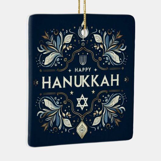 Hanukkah Keramik Ornament (Rechts)