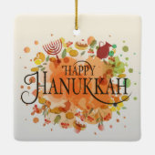 Hanukkah Keramik Ornament (Rückseite)