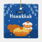 Hanukkah Keramik Ornament (Rückseite)