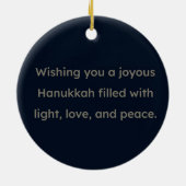 Hanukkah Keramik Ornament (Hinten)