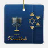 Hanukkah Keramik Ornament (Rückseite)