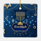 Hanukkah Keramik Ornament (Rückseite)