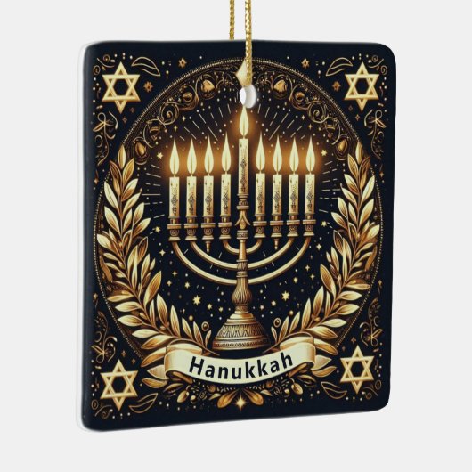 Hanukkah Keramik Ornament (Rechts)