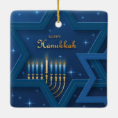 Hanukkah Keramik Ornament (Rückseite)