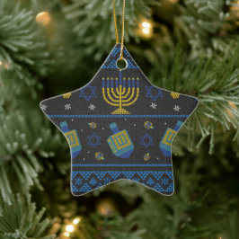 hanukkah keramik ornament