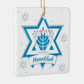 Hanukkah Keramik Ornament (Rechts)