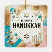 Hanukkah Keramik Ornament (Rückseite)