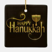Hanukkah Keramik Ornament (Rückseite)