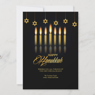 Hanukkah-Kerzen Grußkarte Feiertagskarte