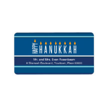 Hanukkah-Kerzen-Rücksendeadresse