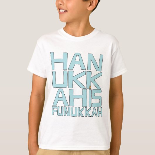 Hanukkah Kids T - Shirt Hanes/Funukkah (Vorderseite)