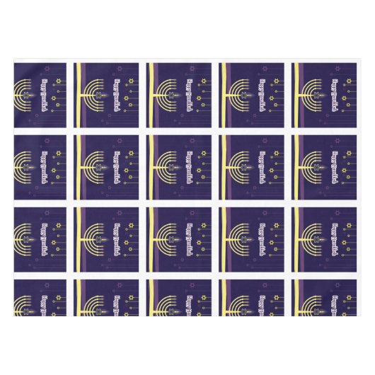 Hanukkah Kitchen Linens Dinning Tablecloys Tischdecke (Vorderseite (Horizontal))