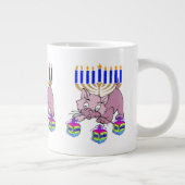 Hanukkah KittyKaffee-Tasse Jumbo-Tasse (Rechts)