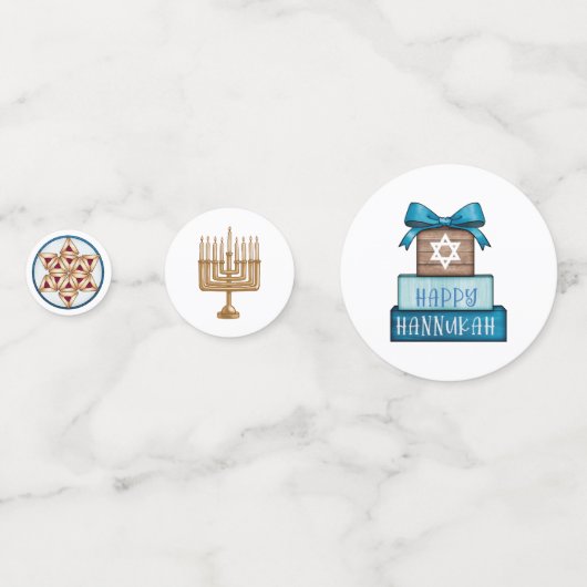 Hanukkah Konfetti (Vorderseiten)