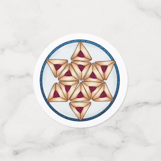 Hanukkah Konfetti (Klein Vorderseite)