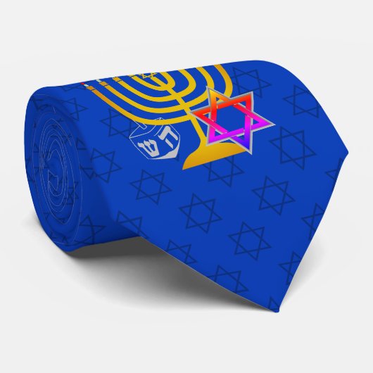 HANUKKAH KRAWATTE (Gerollt)