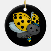 Hanukkah Ladybug Keramik Ornament (Hinten)