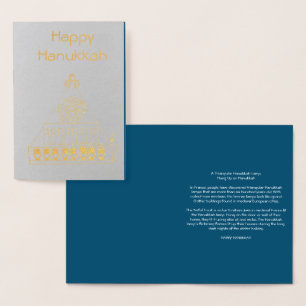 Hanukkah Lamp Folienkarte