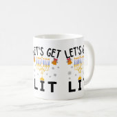 Hanukkah, lasst uns den T - Shirt holen Kaffeetasse (VorderseiteRechts)