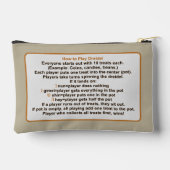 Hanukkah Latka Shark Dreidel Game Zubehörtasche (Rückseite)