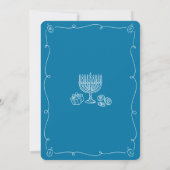 Hanukkah Latke Laughter Light Whimsical Fun Doodle Einladung (Rückseite)