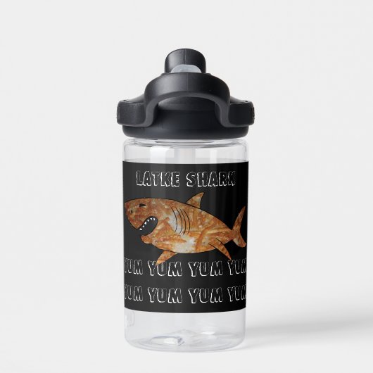 Hanukkah Latke Shark Water Flasche (Rückseite)