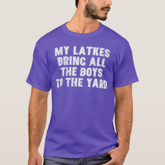 Hanukkah Latkes bringen alle Jungen in den Chanuka T-Shirt
