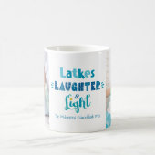 Hanukkah Latkes Lacher Spaß 2 Foto Custom Kaffeetasse (Mittel)