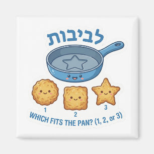 Hanukkah-Latkes "Levivot" Formanpassungs-Spiel Magnet