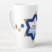 Hanukkah Latte Tasse (Linke Ecke)