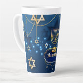 Hanukkah Latte Tasse (Linke Ecke)