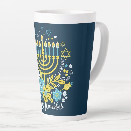 Hanukkah Latte Tasse (Rechte Ecke)