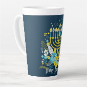 Hanukkah Latte Tasse (Linke Ecke)