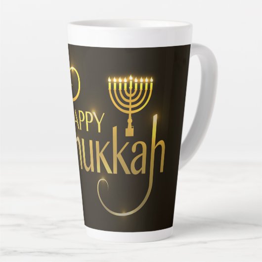 Hanukkah Latte Tasse (Rechte Ecke)