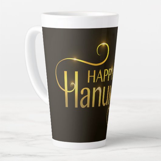 Hanukkah Latte Tasse (Linke Ecke)
