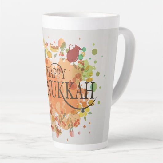 Hanukkah Latte Tasse (Rechte Ecke)