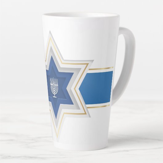 Hanukkah-Latte-Tasse Milchtasse (Rechte Ecke)