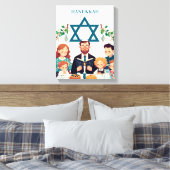 Hanukkah Leinwand (Insitu (Schlafzimmer))