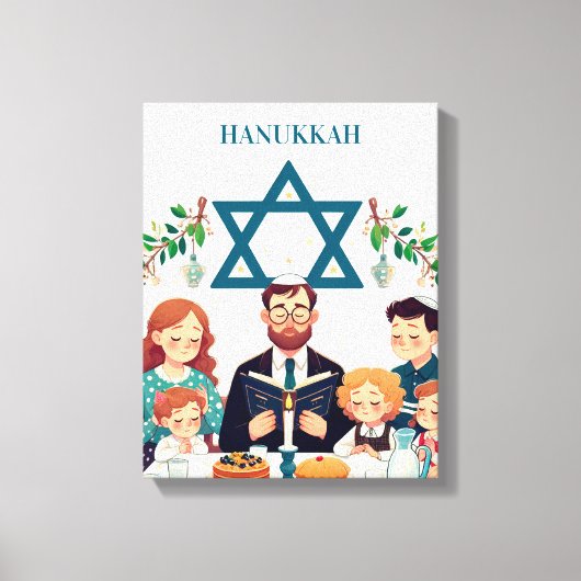 Hanukkah Leinwand (Vorderseite)