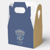 Hanukkah Liebe & Light Floral Menorah Geschenkschachtel (Geöffnet)