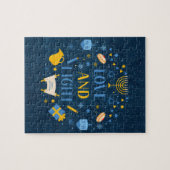 Hanukkah-Liebe und helles Puzzle (Horizontal)