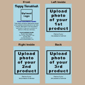 Hanukkah Light Blue Faltkarte Karte