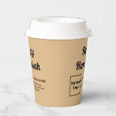Hanukkah Light Brown Paper Cup Pappbecher (Rechts)