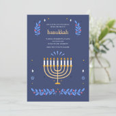 Hanukkah Light Einladung (Stehend Vorderseite)