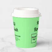 Hanukkah Light Green Paper Cup Pappbecher (Rechts)