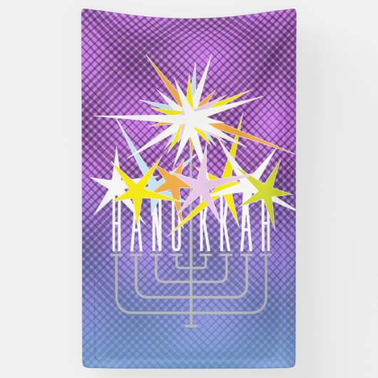 HANUKKAH LIGHTS BANNER (Vertikal)