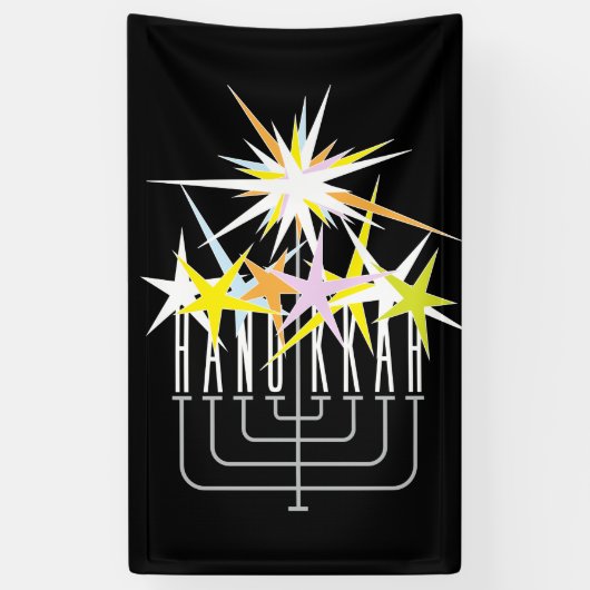HANUKKAH LIGHTS BANNER (Vertikal)