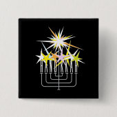 Hanukkah Lights Button (Vorderseite)