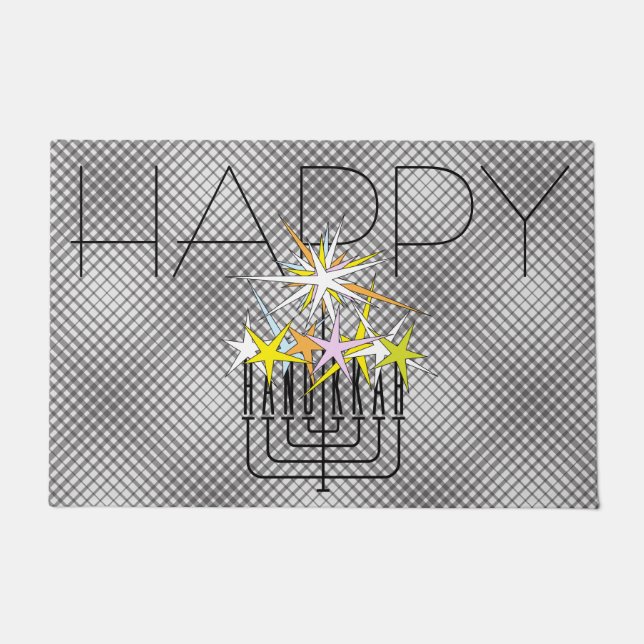 HANUKKAH LIGHTS FUßMATTE (Vorderseite)