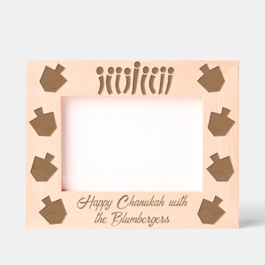 Hanukkah Lights Geätzte Rahmen (Vorderseite)